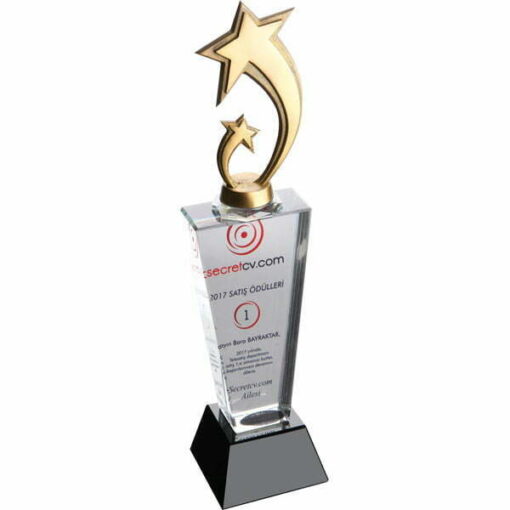yildiz-figurlu-kristal-cam-odul-plaket Yıldız Figürlü Kristal Cam Ödül Plaket