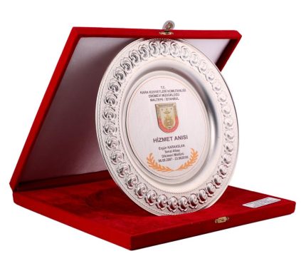 Askeri Jandarma Hizmet Anısı Tabak Plaket