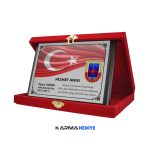 Ahşap Hizmet Anısı Askeri Plaket
